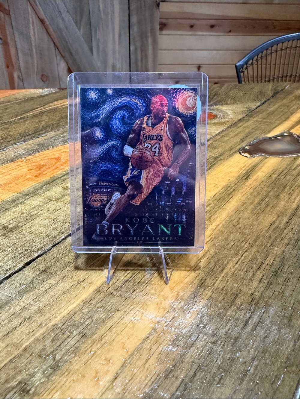 Kobe Bryant Los Angeles Lakers "Starry Night" Custom Basketball Trading Card